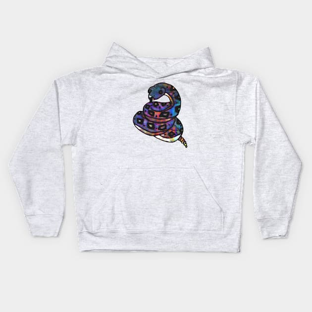 Watercolor Snek Kids Hoodie by Aeriskate